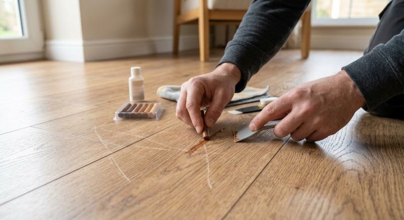 Laminate Floor Scratch Repair in Monument, CO