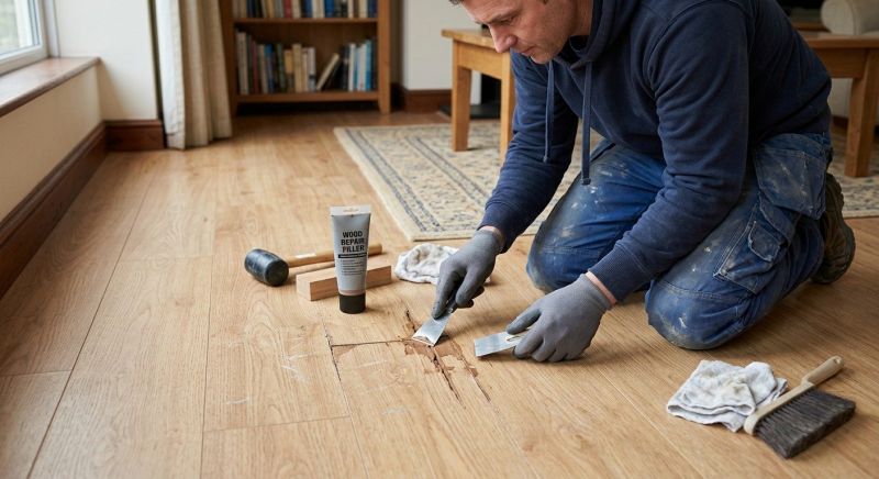 Laminate Floor Scratch Repair in Monument, CO